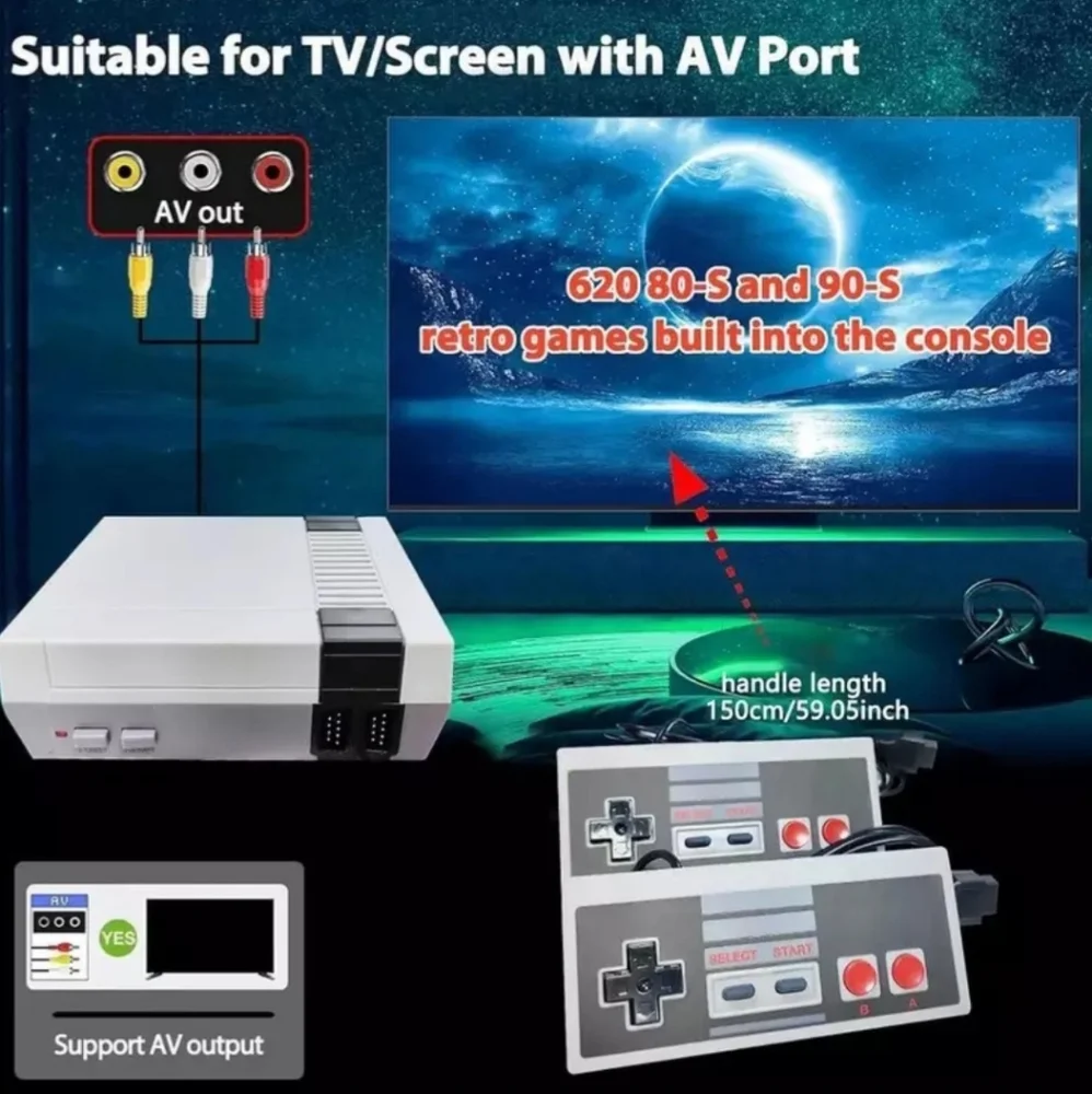 Anniversary Edition Entertainment System AV Classic Mini Video Game Console